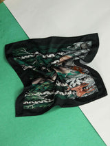 Green Animal Pocket Square - TOSSIDO