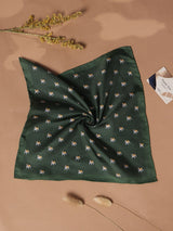 Green Dog Silk Pocket Square - TOSSIDO