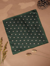 Green Dog Silk Pocket Square - TOSSIDO