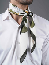 Green Floral Men's Neckerchief - TOSSIDO