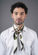 Green Floral Men's Neckerchief - TOSSIDO