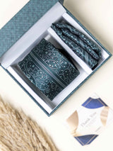 Green Floral Necktie Gift - set - TOSSIDO
