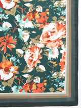 Green Floral Scarf & Scarf Bag Set - TOSSIDO