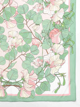 Green Floral Scarf & Scarf Bag Set - TOSSIDO
