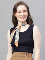 Green Floral Scarf & Scarf Bag Set - TOSSIDO