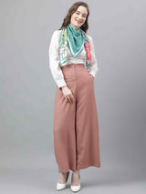 Green Floral Scarf & Scarf Bag Set - TOSSIDO