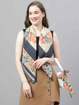 Green Floral Scarf & Scarf Bag Set - TOSSIDO
