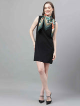 Green Floral Scarf & Scarf Bag Set - TOSSIDO