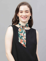 Green Floral Scarf & Scarf Bag Set - TOSSIDO