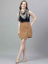 Green Floral Scarf & Scarf Bag Set - TOSSIDO