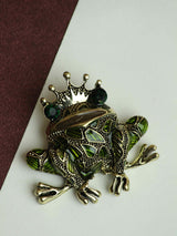 Green Frog Brooch - TOSSIDO