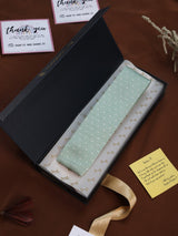 Green Geometric Knitted Necktie - TOSSIDO