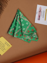Green Geometric Pocket Square - TOSSIDO