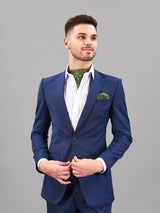 Green Geometric Woven Cravat & Pocket Square Set - TOSSIDO