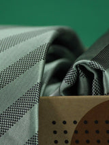 Green & Grey Necktie & Pocket Square Giftset - TOSSIDO