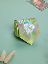 Green Hand - Painted Woven Necktie - Sea Horse - TOSSIDO