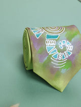 Green Hand - Painted Woven Necktie - Sea Horse - TOSSIDO