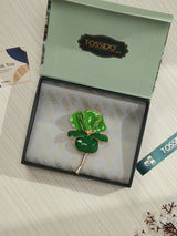 Green Hibiscus Brooch - TOSSIDO
