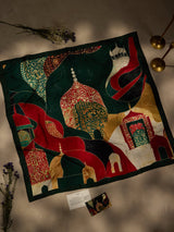 Green Lucknow Zardozi City Scarf - TOSSIDO
