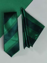 Green Necktie & Pocket Square Giftset - TOSSIDO