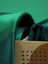 Green Necktie & Pocket Square Giftset - TOSSIDO