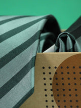 Green Necktie & Pocket Square Giftset - TOSSIDO