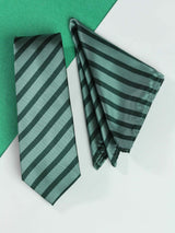 Green Necktie & Pocket Square Giftset - TOSSIDO