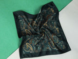 Green Paisley Pocket Square - TOSSIDO