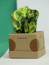 Green Paisley Pocket Square - TOSSIDO