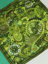 Green Paisley Pocket Square - TOSSIDO