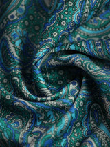 Green Paisley Pocket Square - TOSSIDO