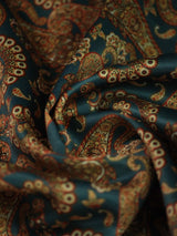 Green Paisley Pocket Square - TOSSIDO