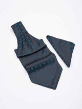 Green Paisley Woven Ascot & Pocket Square - TOSSIDO