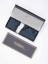 Green Paisley Woven Ascot & Pocket Square - TOSSIDO