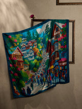 Green Shimla Mall Road City Scarf - TOSSIDO