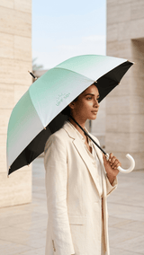 Green & White Merger Umbrella - TOSSIDO