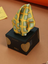 Green & Yellow Geometric Pocket Square - TOSSIDO
