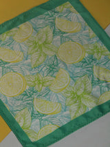 Green & Yellow Novelty Pocket Square - TOSSIDO