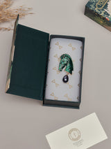 Green Zebra Brooch - TOSSIDO