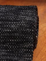 Grey Abstract Knitted Necktie - TOSSIDO