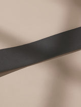 Grey & Black Reversible Leather Belt