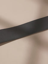 Grey & Black Reversible Leather Belt - TOSSIDO