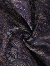 Grey & Brown Paisley Performance Silk™ Pocket Square - TOSSIDO