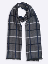 Grey Check Muffler - TOSSIDO