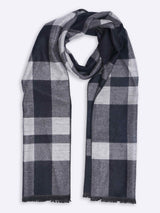 Grey Check Muffler - TOSSIDO