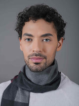 Grey Check Muffler - TOSSIDO