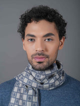 Grey Check Muffler - TOSSIDO