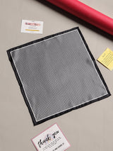 Grey Check Silk Pocket Square - TOSSIDO