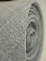 Grey Check Wool Skinny Necktie - TOSSIDO
