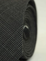 Grey Check Wool Skinny Necktie - TOSSIDO
